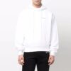 Off-White para hombre, con estampado, con capucha y manga larga, blanco