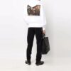Off-White para hombre, con estampado, con capucha y manga larga, blanco