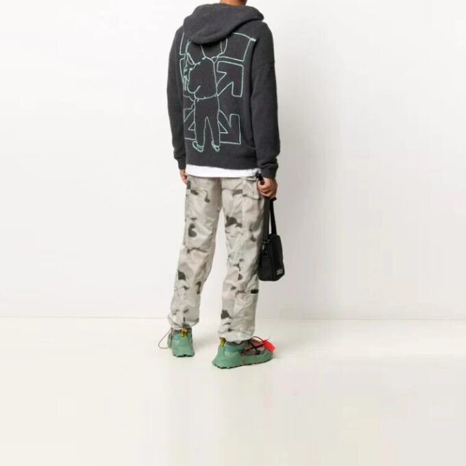 Off-White para hombre con estampado de Arrows en gris