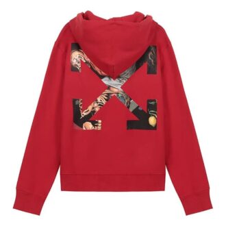 Off-White para hombre con estampado de Arrows, rojo