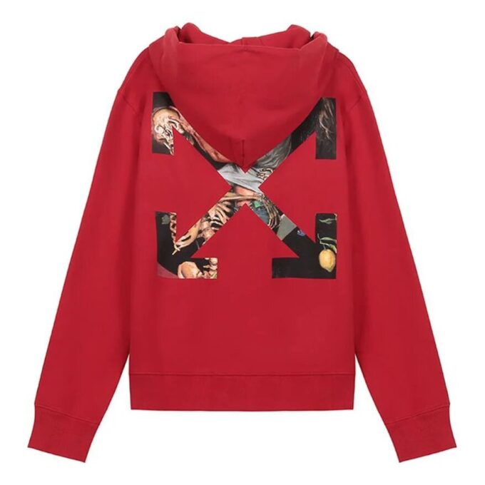 Off-White para hombre con estampado de Arrows, rojo