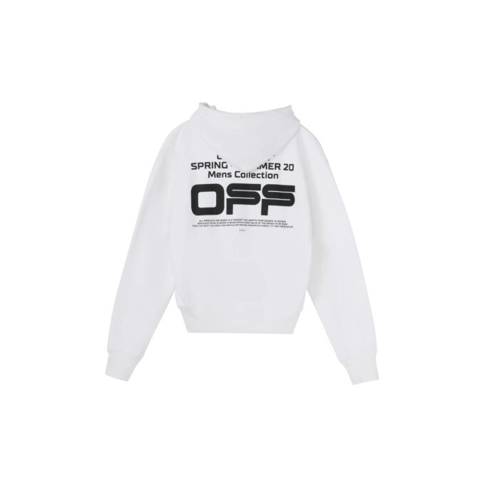 Off-White para hombre con estampado de eslogan y logotipo ondulado