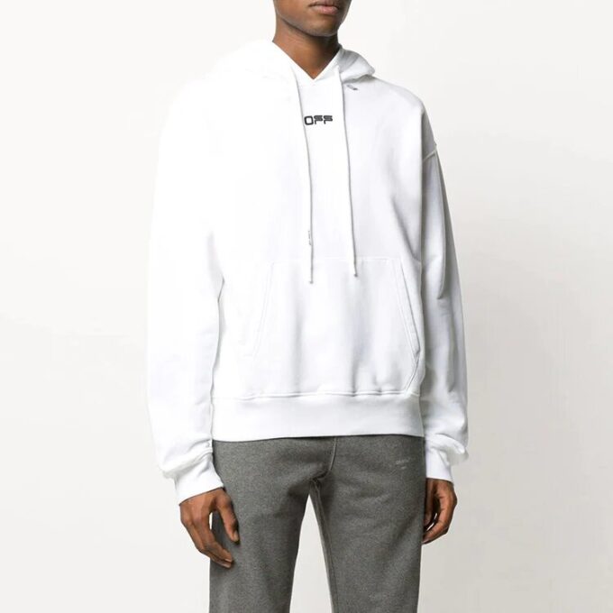 Off-White para hombre con estampado de eslogan y logotipo ondulado