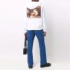 Off-White para hombre con estampado de logotipo y cremallera, blanco