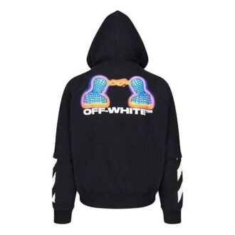 Off-White para hombre con estampado de personajes en negro