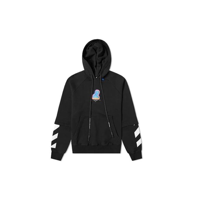 Off-White para hombre con estampado de personajes en negro