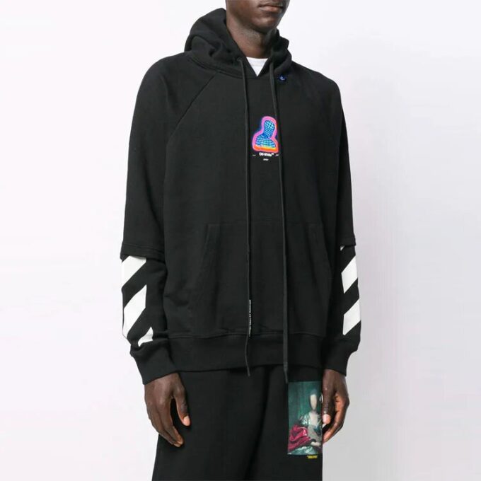 Off-White para hombre con estampado de personajes en negro
