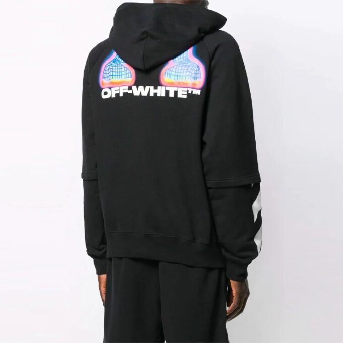 Off-White para hombre con estampado de personajes en negro