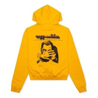 Off-White para hombre con estampado del logotipo en amarillo