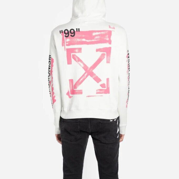 Off-White para hombre con logotipo, blanco