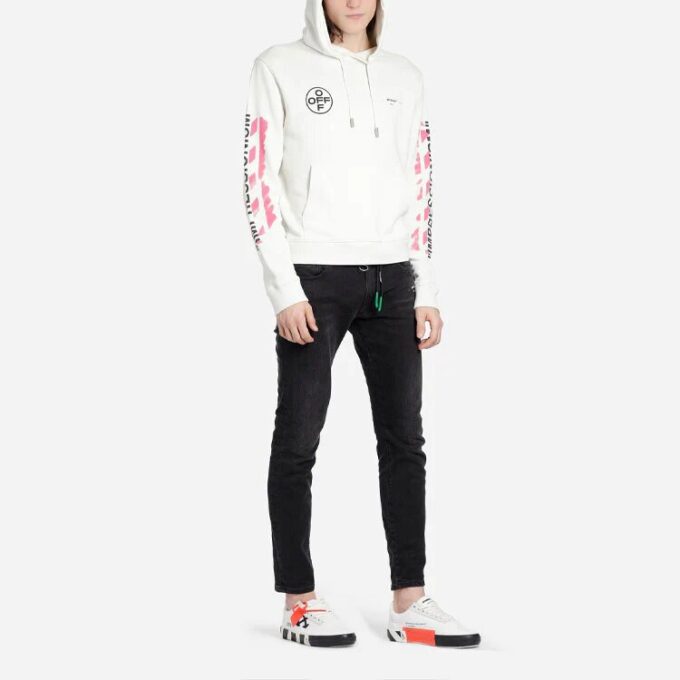 Off-White para hombre con logotipo, blanco
