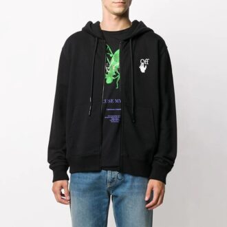 Off-White para hombre con logotipo en negro