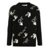 Off-White para hombre con logotipo, negro
