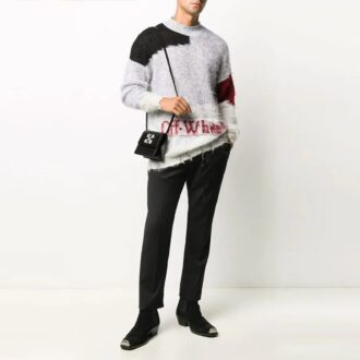 Off-White para hombre con logotipo y bloques de color, versión estándar, gris