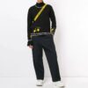 Off-White para hombre, cuello redondo bordado, negro