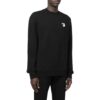 Off-White para hombre, cuello redondo con estampado del logotipo, corte holgado, negro