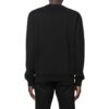 Off-White para hombre, cuello redondo con estampado del logotipo, corte holgado, negro