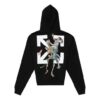 Off-White para hombre de algodón con estampado de flechas, negro