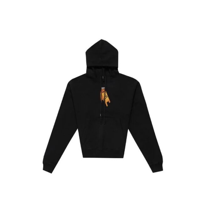 Off-White para hombre de algodón con estampado de flechas, negro