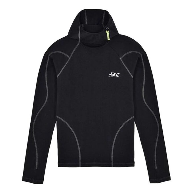 Off-White para hombre de algodón con estampado del logotipo, negro