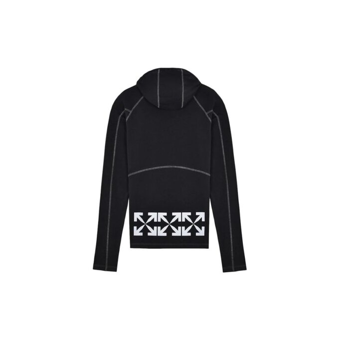 Off-White para hombre de algodón con estampado del logotipo, negro