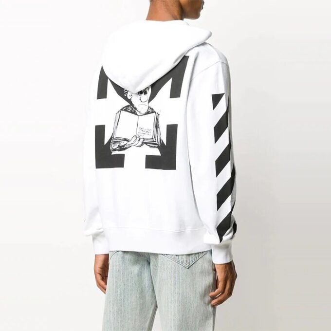Off-White para hombre, estampado blanco
