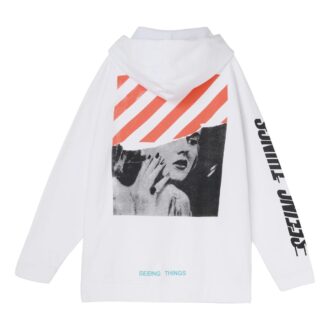 Off-White para hombre, estampado clásico de otoño, blanco