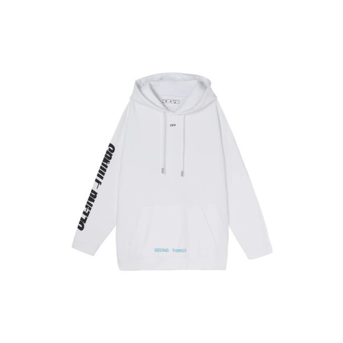 Off-White para hombre, estampado clásico de otoño, blanco