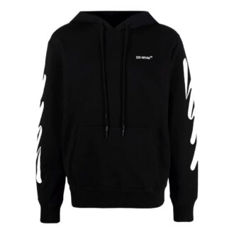 Off-White para hombre, estampado de color liso, negro