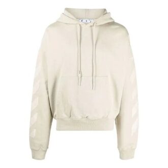 Off-White para hombre FW21 Arrow de corte holgado, color beige
