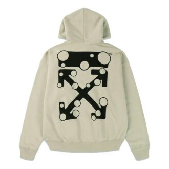 Off-White para hombre FW21 con estampado de Arrows, corte holgado, color caqui claro