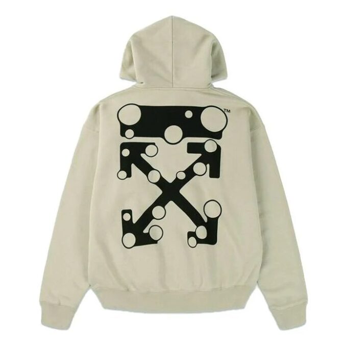 Off-White para hombre FW21 con estampado de Arrows, corte holgado, color caqui claro