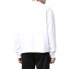 Off-White para hombre FW21 con estampado de letras, cuello redondo, corte holgado, blanco