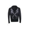 Off-White para hombre FW21 con estampado de logotipo, cremallera y corte ajustado, versión en negro