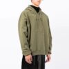 Off-White para hombre FW21 con estampado del logotipo, manga larga y corte holgado, verde
