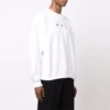 Off-White para hombre FW21 Jersey de cuello redondo con estampado de Arrows, corte holgado, blanco