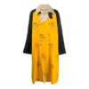 Off-White para hombre FW22 Chaqueta cortavientos amarilla de corte holgado con logo estampado en la solapa