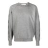 Off-White para hombre FW22 Jersey de cuello redondo con estampado de logotipo de flecha a rayas, versión gris