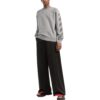 Off-White para hombre FW22 Jersey de cuello redondo con estampado de logotipo de flecha a rayas, versión gris