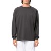 Off-White para hombre, jersey de cuello redondo con estampado de logotipo, manga larga, gris