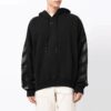 Off-White para hombre, punto de tejido liso con estampado de Arrows, negro
