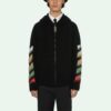 Off-White para hombre SS21 de ante a rayas en negro