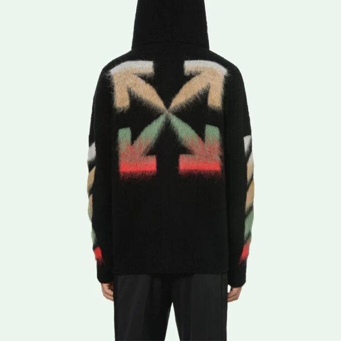 Off-White para hombre SS21 de ante a rayas en negro