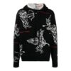 Off-White para hombre SS21 Jersey de punto intarsia negro
