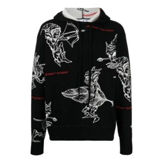 Off-White para hombre SS21 Jersey de punto intarsia negro