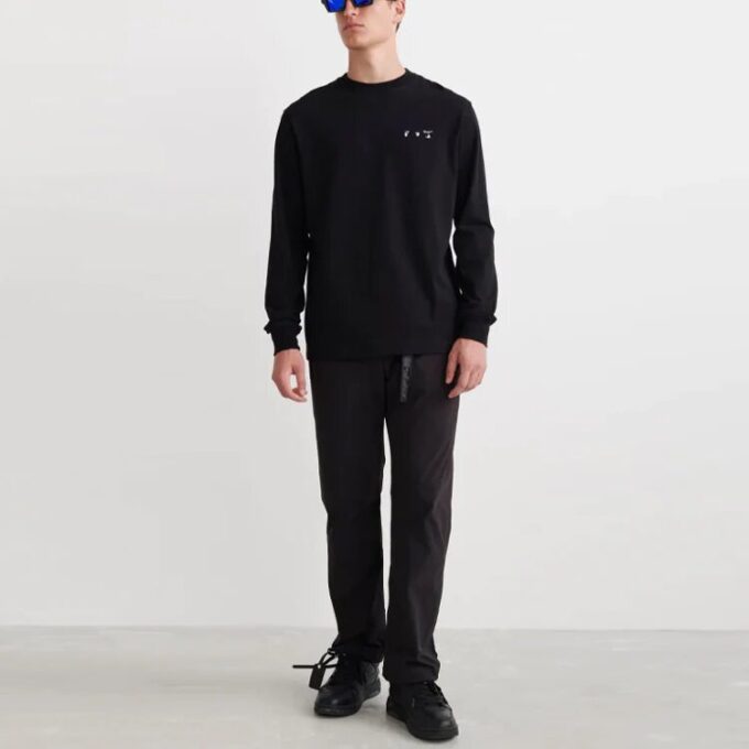 Off-White para hombre SS22 Caravaggio Painting Cuello redondo Negro