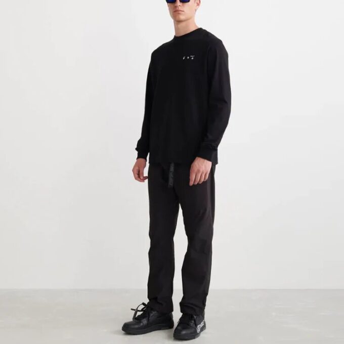 Off-White para hombre SS22 Caravaggio Painting Cuello redondo Negro