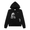 Off-White para hombre, talla pequeña, estampado de caracteres, negro