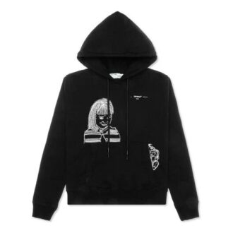 Off-White para hombre, talla pequeña, estampado de caracteres, negro