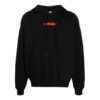 Off-White para hombre, temporada otoño-invierno 2021, jersey de corte holgado con estampado de letras y flechas, color negro